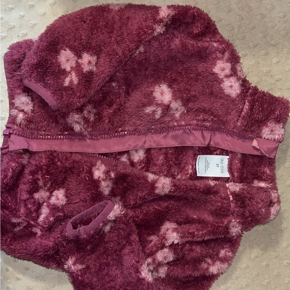 Okie Dokie Pink Fuzzy Sweater